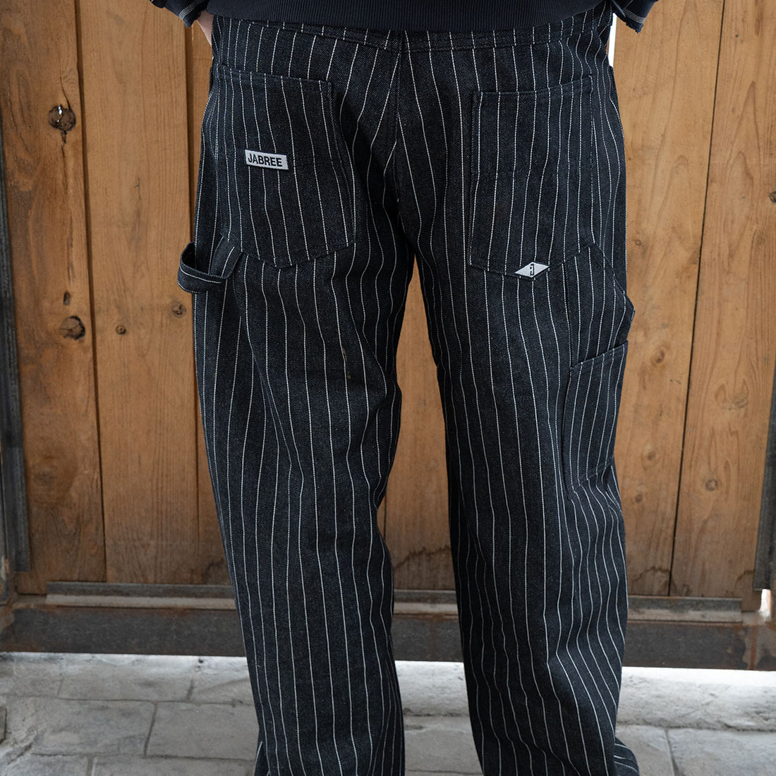 Pinstripe Jabree Denim, back view