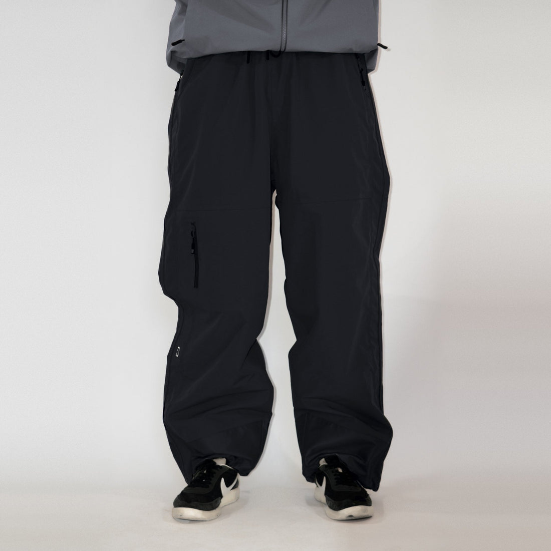 Midnight Black Jabshell Pant, front, on body