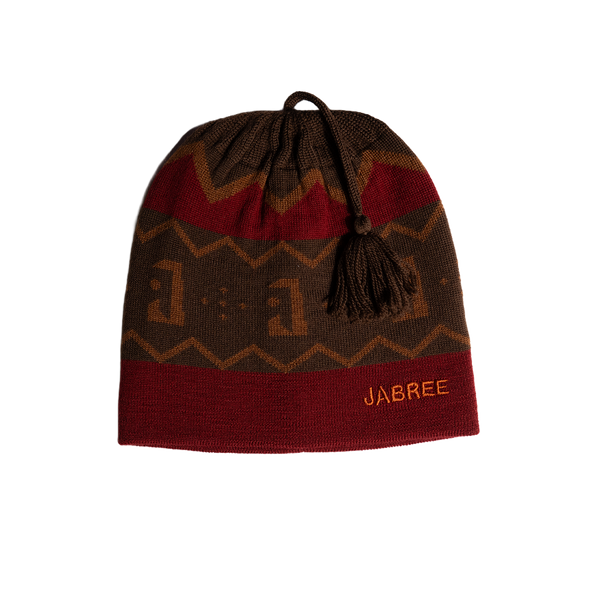 Wool Tassel Beanie Red